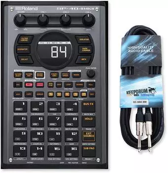 Roland SP-404 MKII Sampler & mobiler Sequencer mit Klinkenkabel (sp404mk2-gc043m)