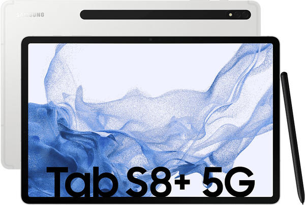 Samsung Galaxy Tab S8+ 128GB 5G silber