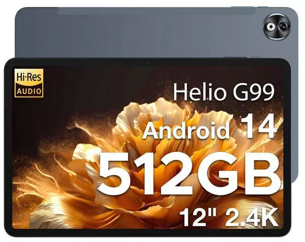 DOOGEE T40PRO Android 14 Tablet 12 Zoll Helio G99 PC, 20GB RAM