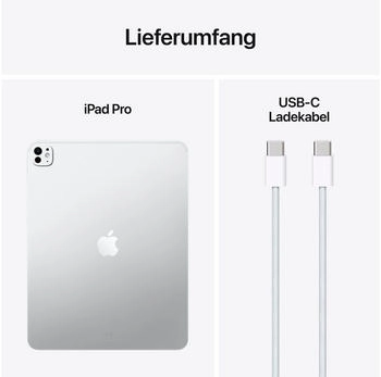Apple iPad Pro 13 2TB WiFi Silber Nanotextur 2025 – Brillantes Display für intensive visuelle Erlebnisse
