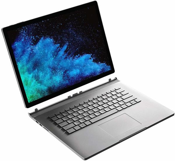Microsoft Surface Book 2 Silber Hybrid (2-in-1) 38,1 cm (15 Zoll) 3240 x 2160 Pixel Touchscreen Intel® CoreTM i7 der achten Generation i7-8650U 16 GB 1000 GB