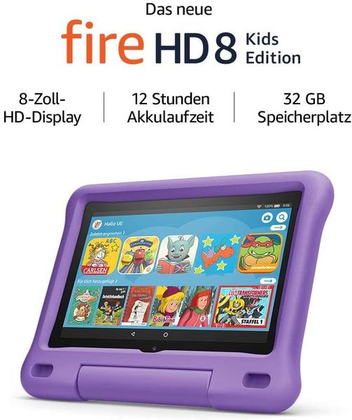 Amazon Fire HD 8,0 Kids Edition 2020 32 GB Wi-Fi violett