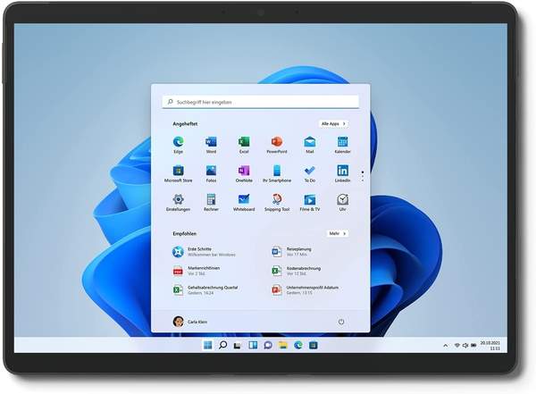 Windows-Tablet Konnektivität & Energiemerkmale Microsoft Surface Pro 8 i5 8GB/256GB grau