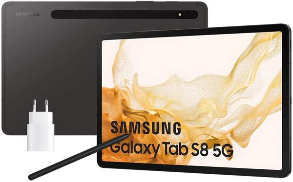 5G-Tablet Konnektivität & Technische Daten Samsung Galaxy Tab S8 128GB 5G grau