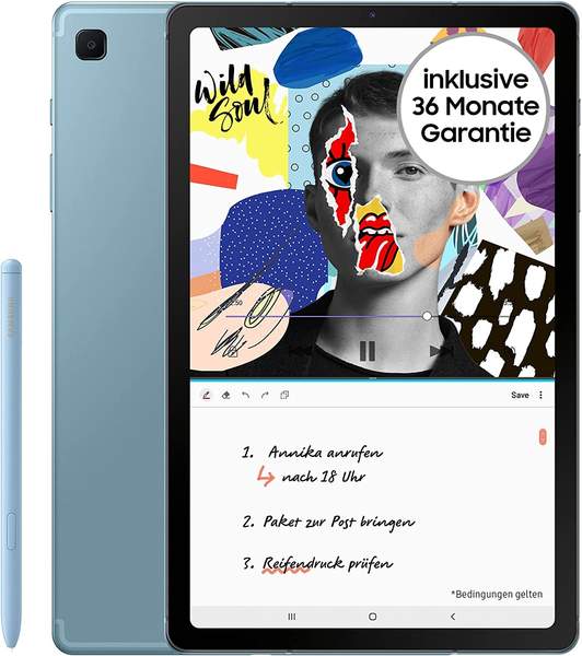Tablet mit Stift Ausstattung & Design Samsung Galaxy Tab S6 Lite 64GB WiFi blau (2022)