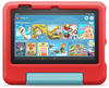 Amazon Fire 7 Kids Tablet 2022 WiFi 16 GB mit roter Hülle ohne Werbung  17,78 cm