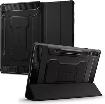 Spigen Rugged Armor Pro Samsung Galaxy Tab S9+ Schwarz