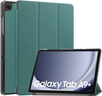 iMoshion Trifold Samsung Galaxy Tab A9+ Dunkelgr&uuml;n