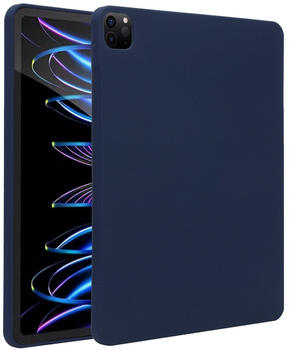Accezz Liquid Silicone Back Cover iPad Pro 12.9 2022/2021/2020 Dunkelblau