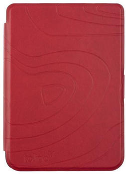 Tolino Shine / Shine Color Tasche Slim Dark Red Texture