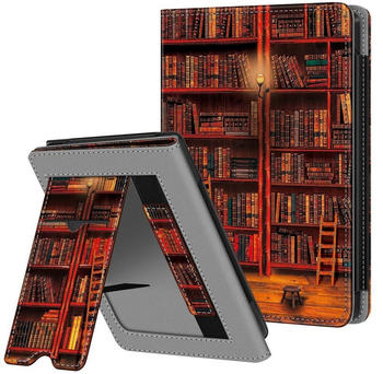 Fintie Case Tolino Shine 4 / Kobo Clara 2E Bibliothek Muster (EGBE006-A)