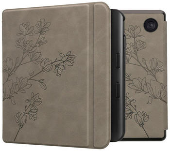 kwmobile Case Kobo Libra Colour / Tolino Vision Color Magnolien Grau