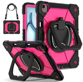 Wigento 360° Hybrid Case iPad Air 13 (2024) Pink