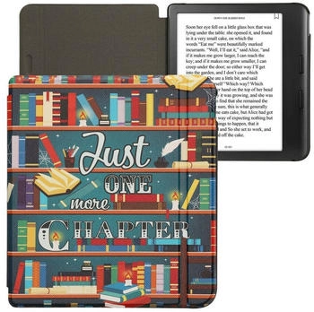 kwmobile Case Kobo Libra Colour/Tolino Vision Color Bibliothek Motto Mehrfarbig
