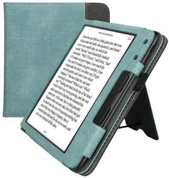 kwmobile Case Kobo Libra Colour/Tolino Vision Color Mintgrün Dunkelgrau