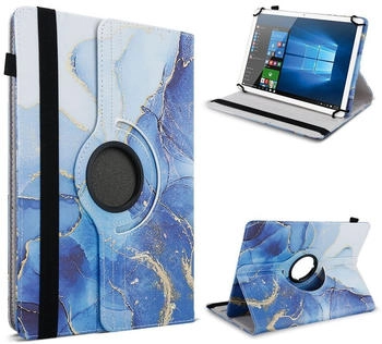 UC-Express Tablet Hülle für Telekom T Tablet Tasche Schutzhülle Case 360 Grad Drehbar Cover, Farbe:Motiv 18 (NEW-64501)