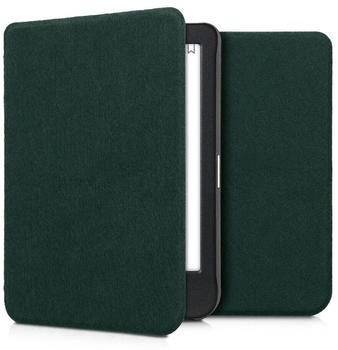 kwmobile Hülle kompatibel mit Kobo Clara BW/Clara Colour/Tolino Shine (5) / Shine Color - Filz Stoff eReader Schutzhülle Cover Case - Petrol (KWM000023WQ002C)