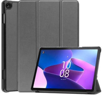 König Design Tablet-Hülle kompatibel mit Lenovo Tab M10 3rd Gen TB328FU / TB328XU Kunstleder Smart Cover Case Etui Grau (KD-4066914233817)