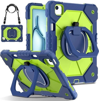 Wigento Für Apple iPad Air 11 2024 / Air 5 / 4 Robuste Hybrid 360 Grad Tasche (77714)