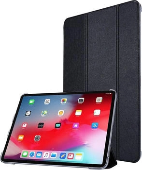 König Design Tablethülle für Apple iPad Pro 12.9 (2021) Schutztasche Wallet Cover 360 Case Etuis Schwarz