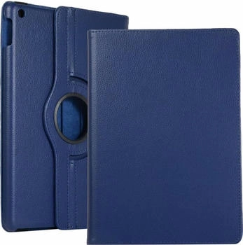 König Design Tablethülle für Apple iPad 10.2 (2021) Schutztasche Wallet Cover 360 Case Etuis Schwarz, Farbe:Blau