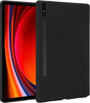 Wigento Für Samsung Galaxy Tab S10 Plus / S9 Plus FE TPU Silikon Hülle Schwarz (77598)