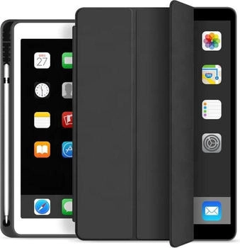 eSTUFF Pencil case iPad 9.7 2017/2018 (9.7 Zoll) Folio (iPad 9.7, IPad 9.7 (2017)), Tablet Hülle, Schwarz