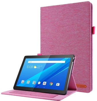 König Design Tablet-Hülle kompatibel mit Lenovo Tab P10 Stoff Smart Cover Case Etui Rosa