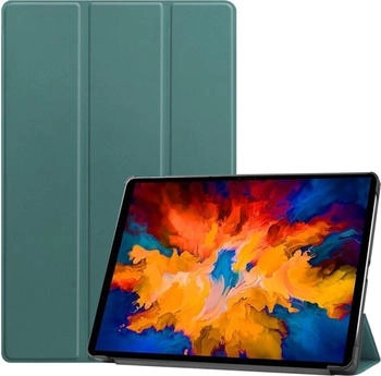 König Design Tablet-Hülle kompatibel mit Lenovo Tab P11 Pro TB-J706L (11.5") Kunstleder Smart Cover Case Etui Dunkelgrün (KD-4066914170891)