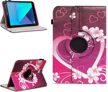 NAmobile Tablet Hülle Samsung Galaxy Tab S3 9.7 Tasche Schutzhülle Case Cover 360 DrehbarFarben:Motiv 2