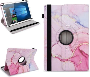 NAmobile Tablet Tasche für 10 - 10.1 Zoll Hülle Cover 360° Drehbar Universal Schutz CaseFarben:Motiv 19