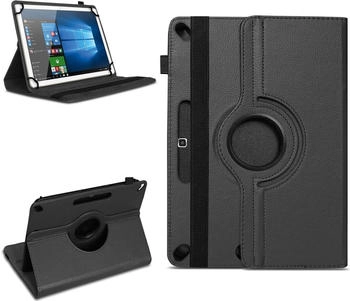 NAmobile Tablet Tasche Acer Iconia One 10 B3-A50 Hülle Schutzhülle Case Cover 360 DrehbarFarben:Schwarz