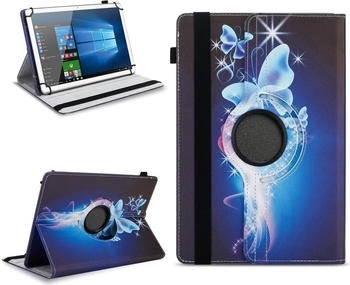 NAmobile Tablet Tasche für 10 - 10.1 Zoll Hülle Cover 360° Drehbar Universal Schutz CaseFarben:Motiv 25