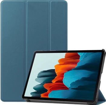 FroShop Schutz Hülle für Samsung Galaxy Tab S7+ S8+ Plus FE Lite 2021 12.4" 2022 Cover Farben Marine Grün