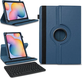 NAmobile Tastatur Hülle kompatibel für Samsung Galaxy Tab S6 Lite Bluetooth SchutzhülleFarben:Blau