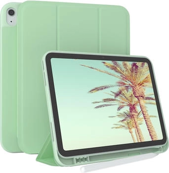 Eazy Case Tablet-Hülle Penholder Smartcase für Apple iPad 2025 (11. Gen) 11 Zoll, Klapptasche Anti-Kratz Smartcase Standfunktion Tabletcase Mint Grün, Grün