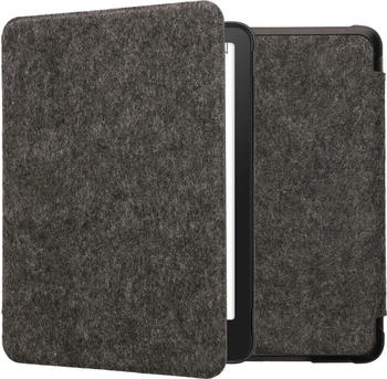 kwmobile Hülle kompatibel mit Amazon Kindle Paperwhite (2024)/Colorsoft - Filz Stoff eReader Schutzhülle Cover Case - Dunkelgrau (KWM000023ZV001C)