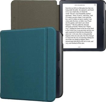 kwmobile Hülle kompatibel mit Kobo Kobo Libra Colour / Tolino Vision Color - Nylon eReader Schutzhülle Cover Case - Petrol (KWM000023ZI001C)
