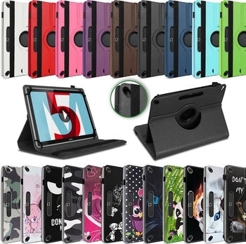 UC-Express Tablet Tasche Huawei MediaPad M5 / Pro Hülle Cover Case 360° Drehbar Schutzhülle, Farbe:Schwarz