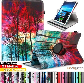 UC-Express Tablet Hülle für Doogee U9 U10 U11 /Pro Tasche Schutzhülle Case 360 Grad Drehbar, Farbe:Motiv 14
