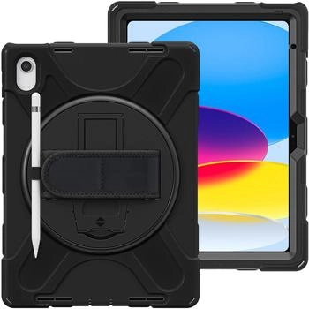 eSTUFF Austin Defender Hülle für iPad 10./11. Gen 10.9" Schwarz (ES681530-BULK)