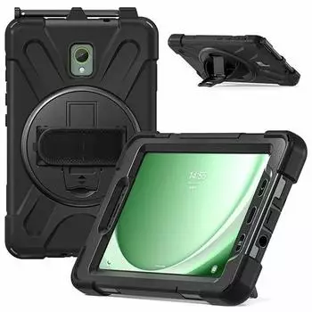 eSTUFF AUSTIN Hintere Abdeckung für Tablet widerstandsfähig Polycarbonat, Silikon Schwarz für Samsung Galaxy Tab Active3, Tab Active5 (ES681862-BULK)