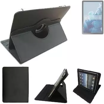 K-S-Trade High quality kompatibel mit HMD T21 Schutz Hülle 360° Tablet Case Schutzhülle Flip Cover schwarz. Tablet Hülle drehbar Standfunktion Ultra Slim