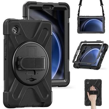 eSTUFF AUSTIN Hintere Abdeckung für Tablet Polycarbonat, Silikon Schwarz für Samsung Galaxy Tab A9+ (ES681861-BULK)
