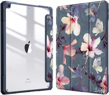 Fintie Hybrid Case iPad 10.2 2019/2020/2021 Hibiskus