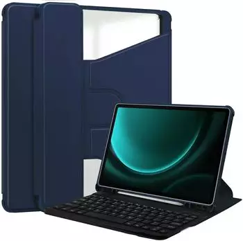 Lobwerk Schutzhülle für Samsung Galaxy Tab S9+ FE Plus 2023 SM-X810 SM-X816B S Wake & Sleep Funktion Sturzdämpfung Aufstellfunktion Blau