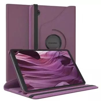 Eazy Case Tablet-Hülle Rotationcase für Samsung Galaxy Tab A11 8,7 Zoll, Tablet-Hülle Bookstyle Case Fullcover Schutz Tasche Stehfunktion Lila, Lila