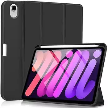 eSTUFF Pencil Case (iPad mini 6), Tablet Hülle, Schwarz