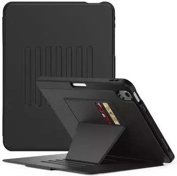 Lobwerk Schutzh&uuml;lle f&uuml;r H&uuml;lle f&uuml;r Apple iPad Air 11 2024 M4 Smart Cover Etui m Wake & Sleep Funktion Sturzd&auml;mpfung Aufstellfunktion Schwarz