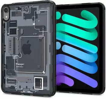 Spigen Ultra Hybrid ZeroOne Hülle für iPad Mini 6/7 (2021/2024) 8,3", schwarz (ACS09162)